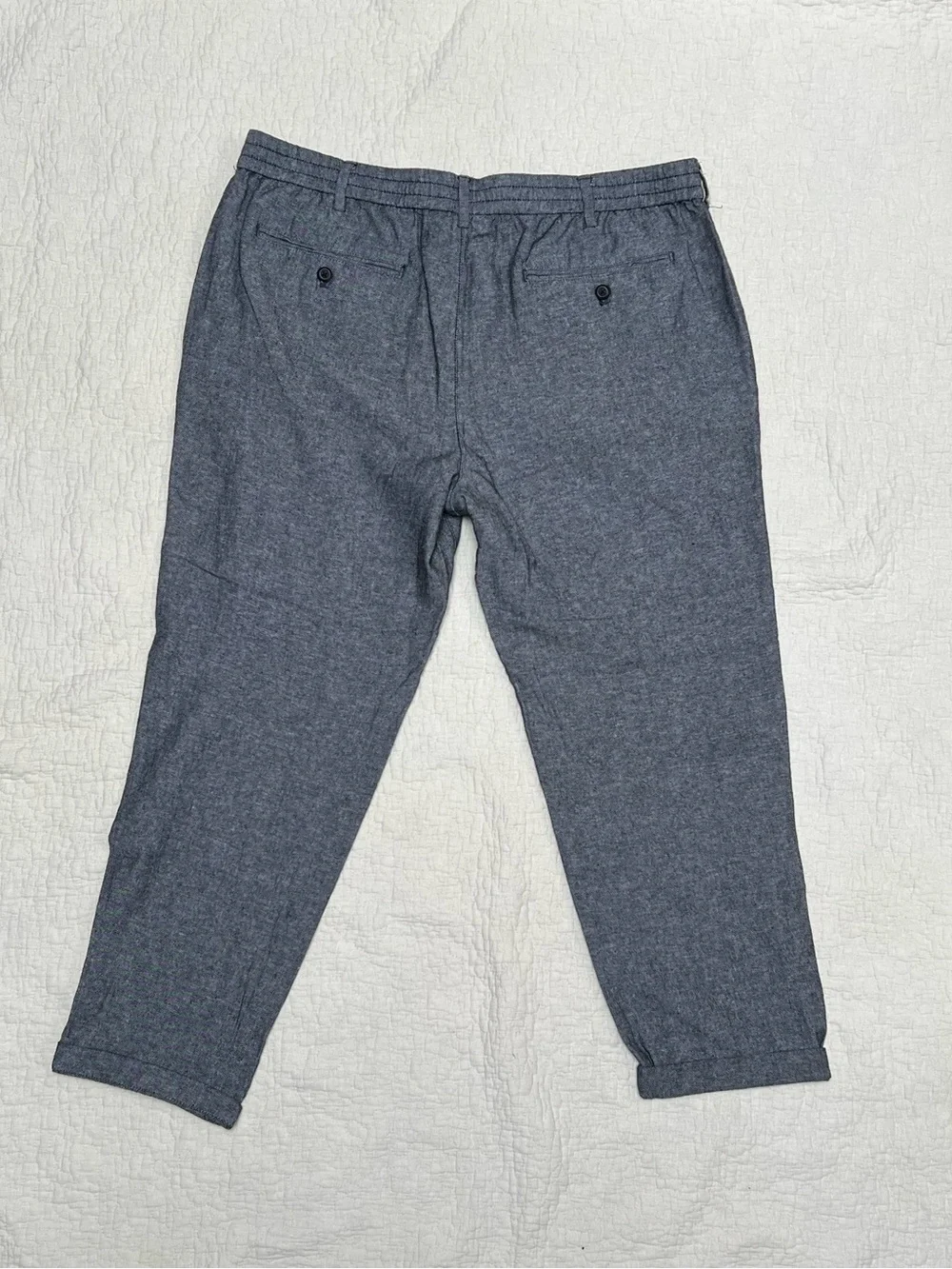 Banana Republic Men's Heather Blue Chinos